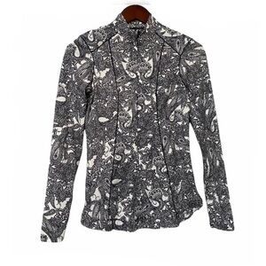 Coolibar UPF 50 UV Print Full Zip Sweater